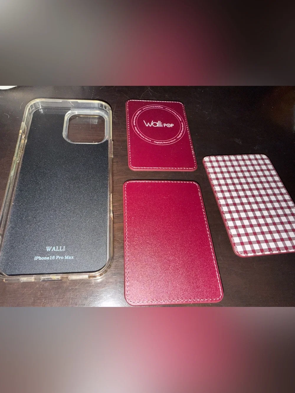 Walli case iPhone 16 pro max case with 2 MagSafe wallets and suction plate